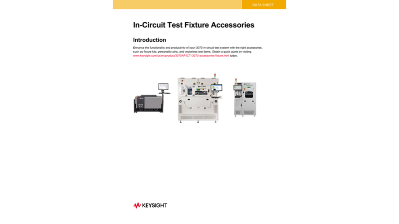 i3070 In-Circuit Test Fixture Accessories